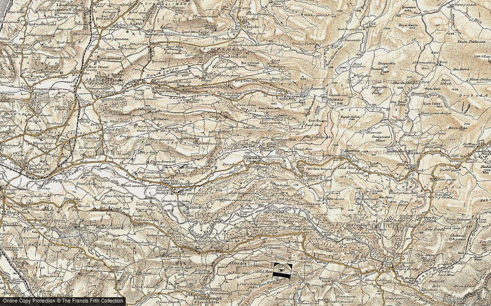 Old Map of Dollwen, 1901-1903 in 1901-1903
