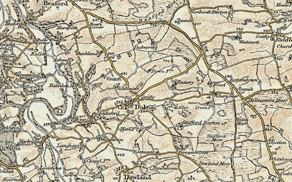 Old map of Dolton in 1899-1900
