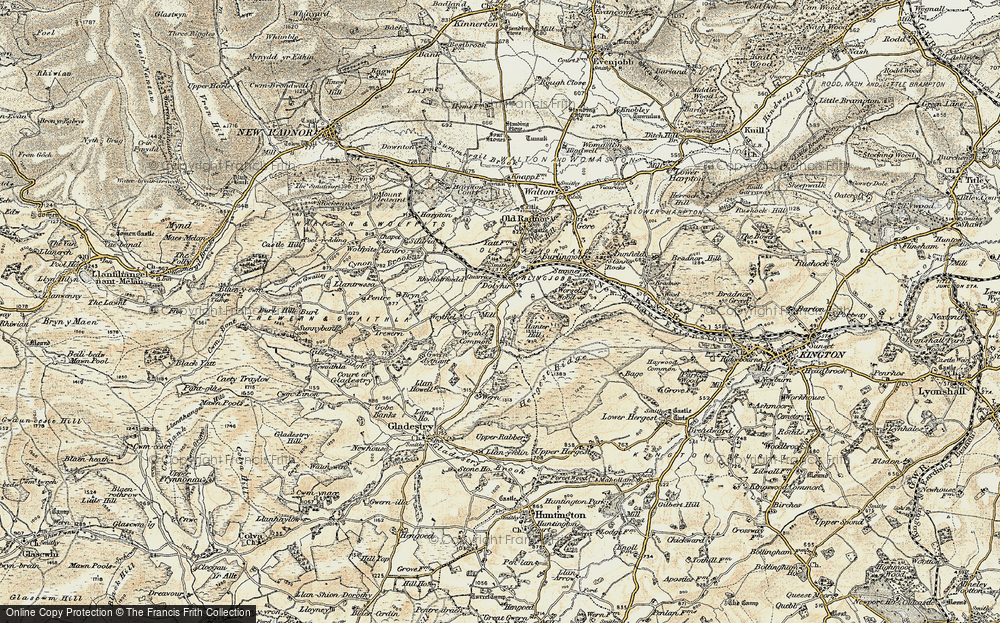 Old Map of Dolyhir, 1900-1903 in 1900-1903