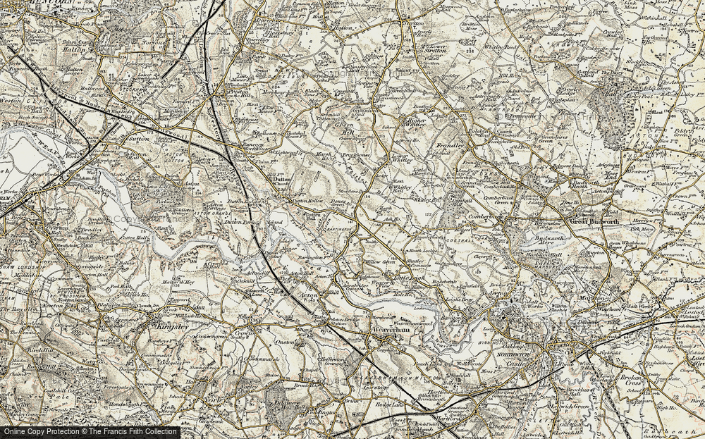 Old Map of Dones Green, 1902-1903 in 1902-1903