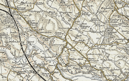 Old map of Dones Green in 1902-1903