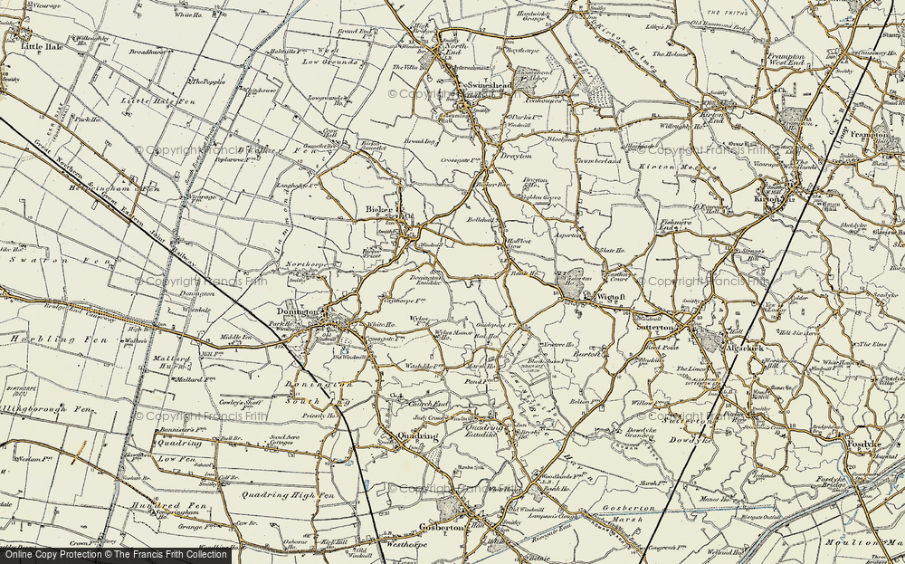 Old Map of Donington Eaudike, 1902-1903 in 1902-1903