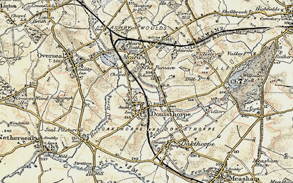 Old map of Donisthorpe in 1902-1903