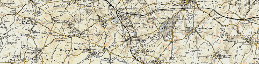 Old map of Donisthorpe in 1902-1903