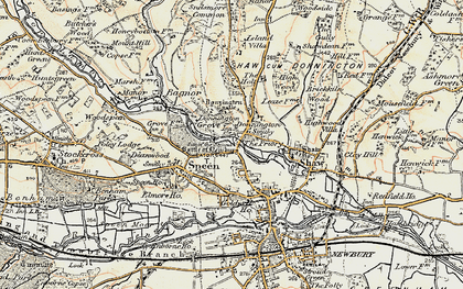 Old map of Donnington in 1897-1900