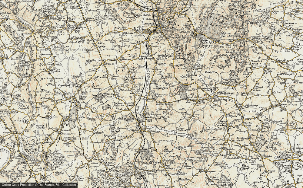 Old Map of Donnington, 1899-1900 in 1899-1900