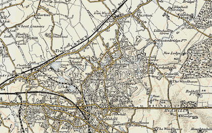 Old map of Donnington Wood in 1902