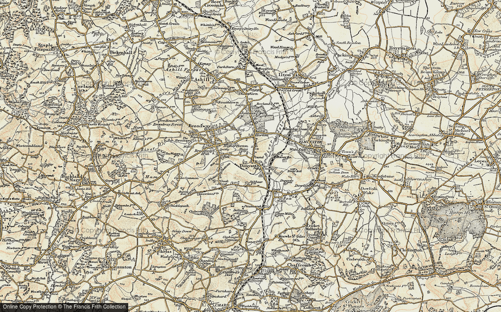 Old Map of Donyatt, 1898-1900 in 1898-1900