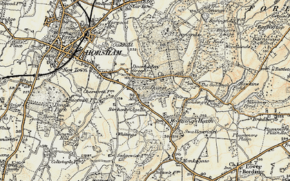 Old map of Doomsday Green in 1898