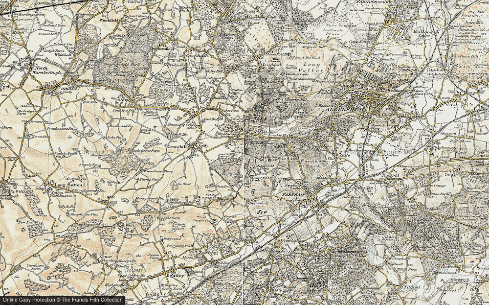 Old Map of Dora's Green, 1898-1909 in 1898-1909