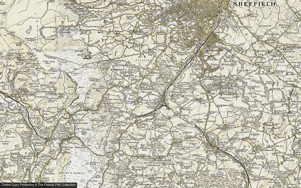 Old Map of Dore, 1902-1903 in 1902-1903