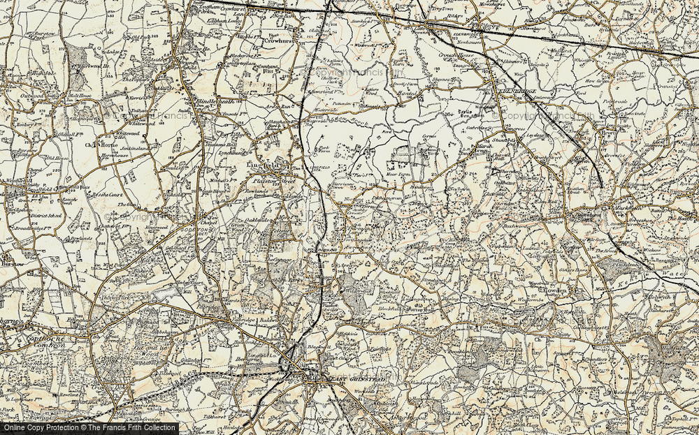 Old Map of Dormansland, 1898-1902 in 1898-1902