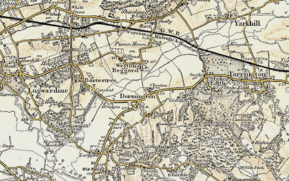 Old map of Dormington in 1899-1901