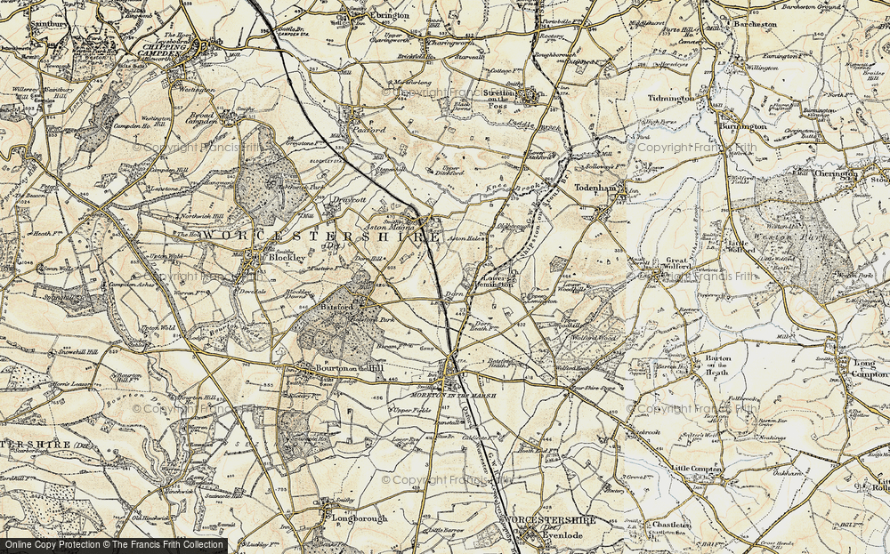 Old Map of Dorn, 1899-1901 in 1899-1901