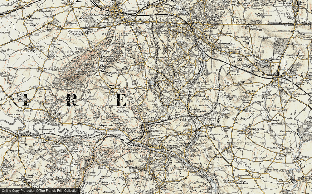 Old Map of Doseley, 1902 in 1902