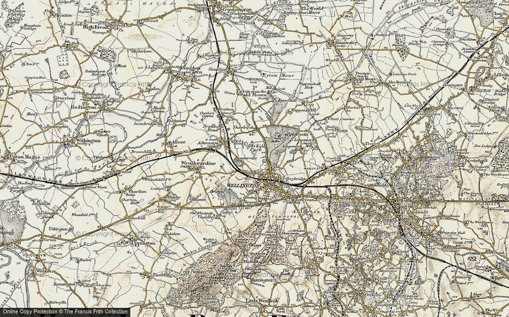 Old Map of Dothill, 1902 in 1902