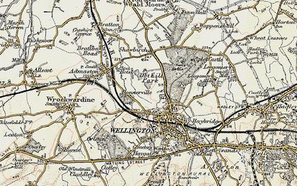 Old map of Dothill in 1902