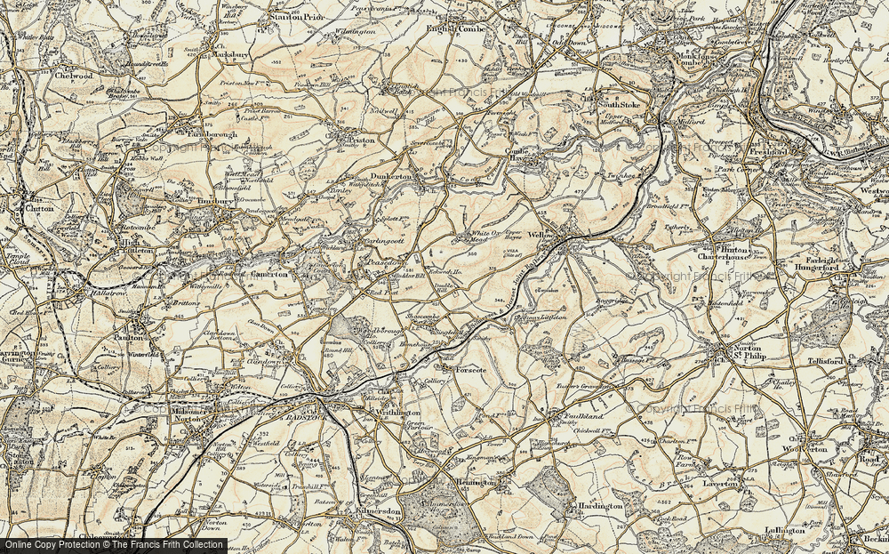 Old Map of Double Hill, 1898-1899 in 1898-1899