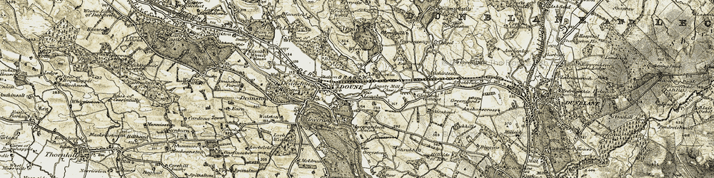 Old map of Argaty in 1904-1907