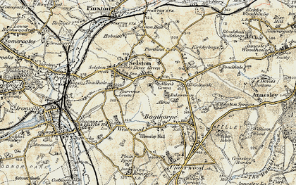 Old map of Dove Green in 1902