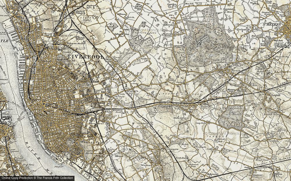 Old Map of Dovecot, 1902-1903 in 1902-1903