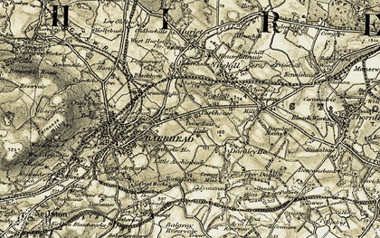Old map of Dovecothall in 1904-1905