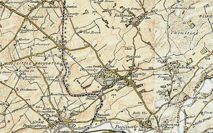 Old map of Dovenby in 1901-1904
