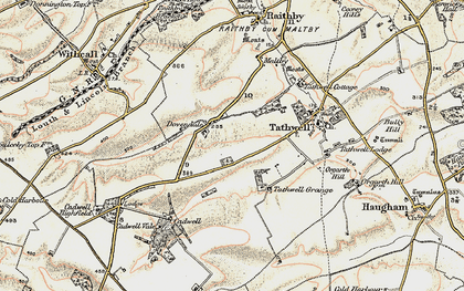 Old map of Dovendale in 1902-1903