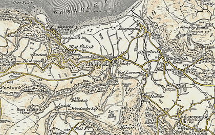 Old map of Doverhay in 1900