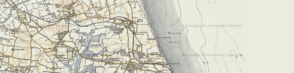 Old map of Dowe Hill in 1901-1902