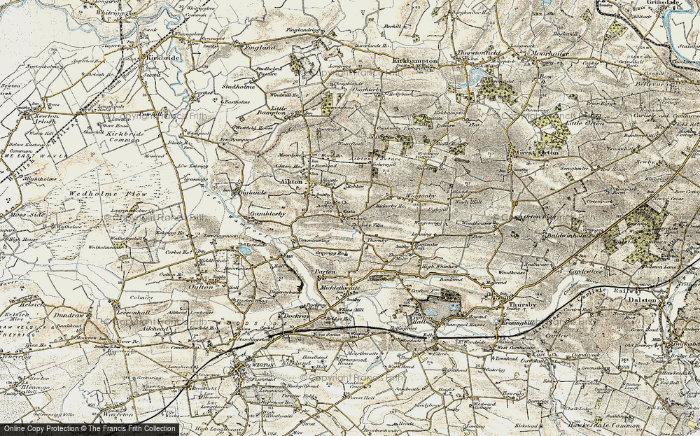 Old Map of Down Hall, 1901-1904 in 1901-1904