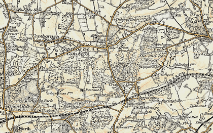 Old map of Down Park in 1898-1902