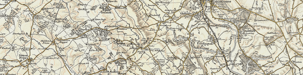 Old map of Down, The in 1902