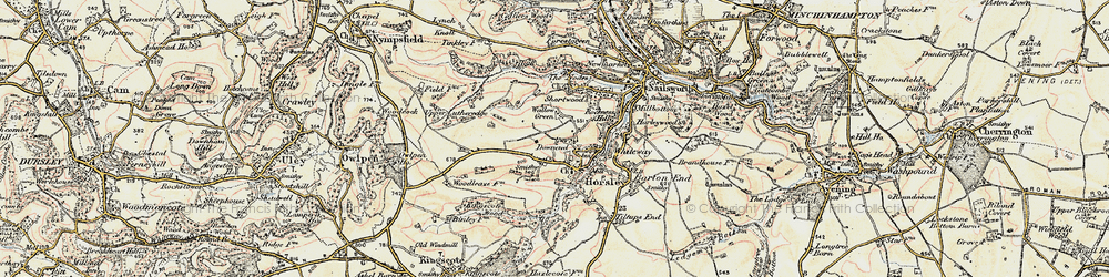 Old map of Bowlas Wood in 1898-1900