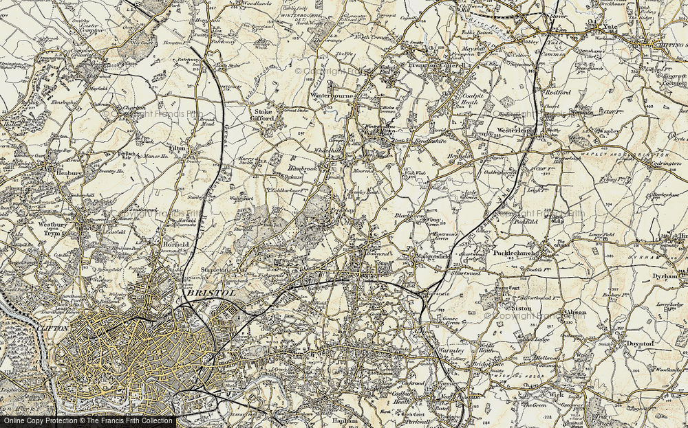 Old Map of Downend, 1899 in 1899