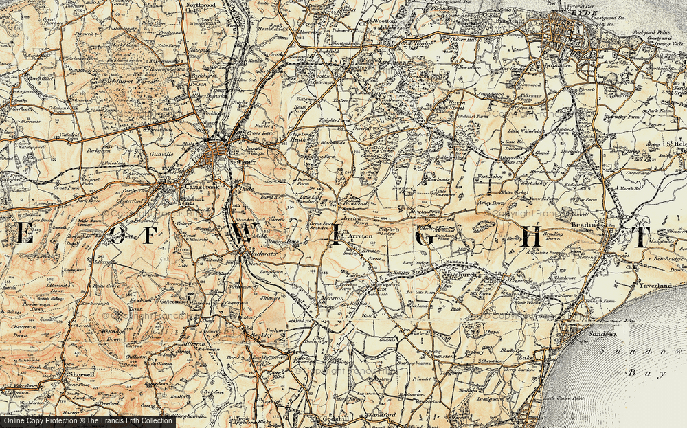 Old Map of Downend, 1899 in 1899