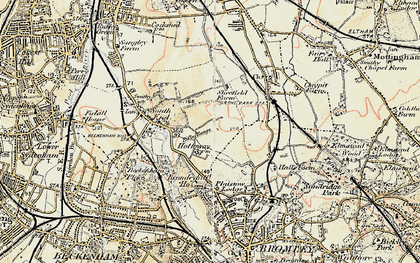 Old map of Downham in 1897-1902