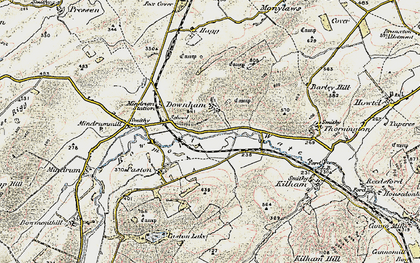 Old map of Downham in 1901-1904
