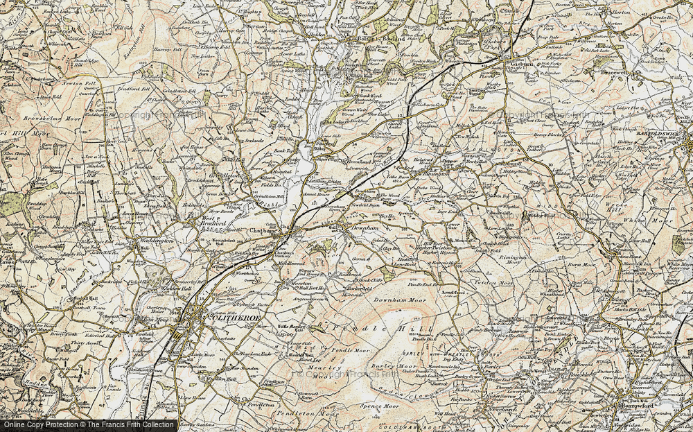 Old Map of Downham, 1903-1904 in 1903-1904