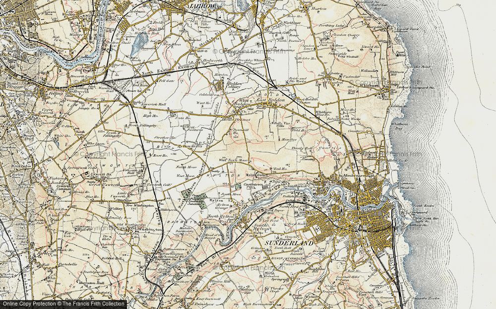 Old Map of Downhill, 1901-1904 in 1901-1904