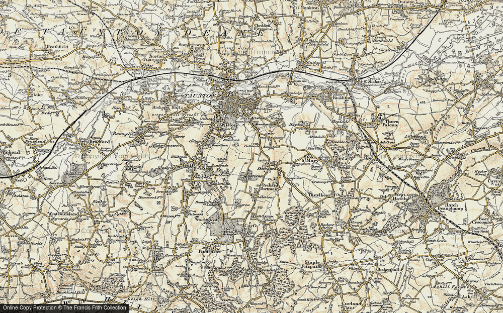 Old Map of Dowslands, 1898-1900 in 1898-1900