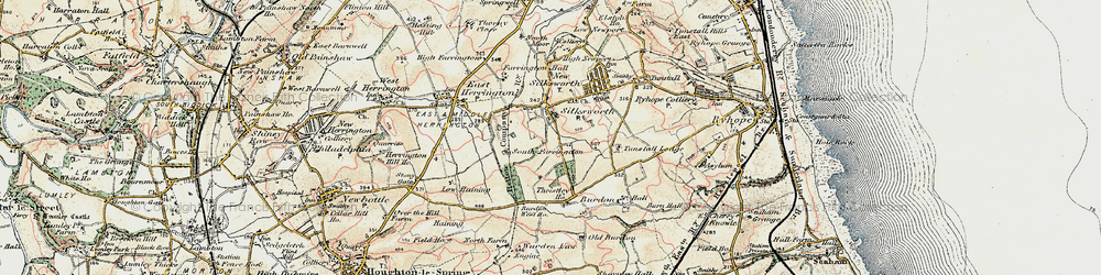 Old map of Doxford Park in 1901-1904