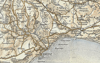 Old map of Dragon's Hill in 1899