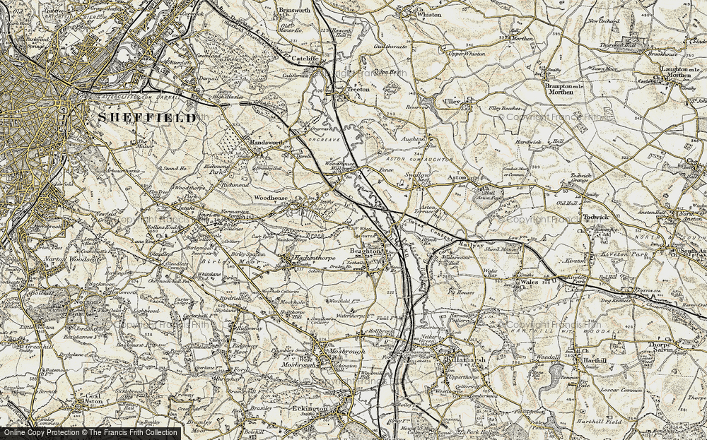 Old Map of Drakehouse, 1902-1903 in 1902-1903