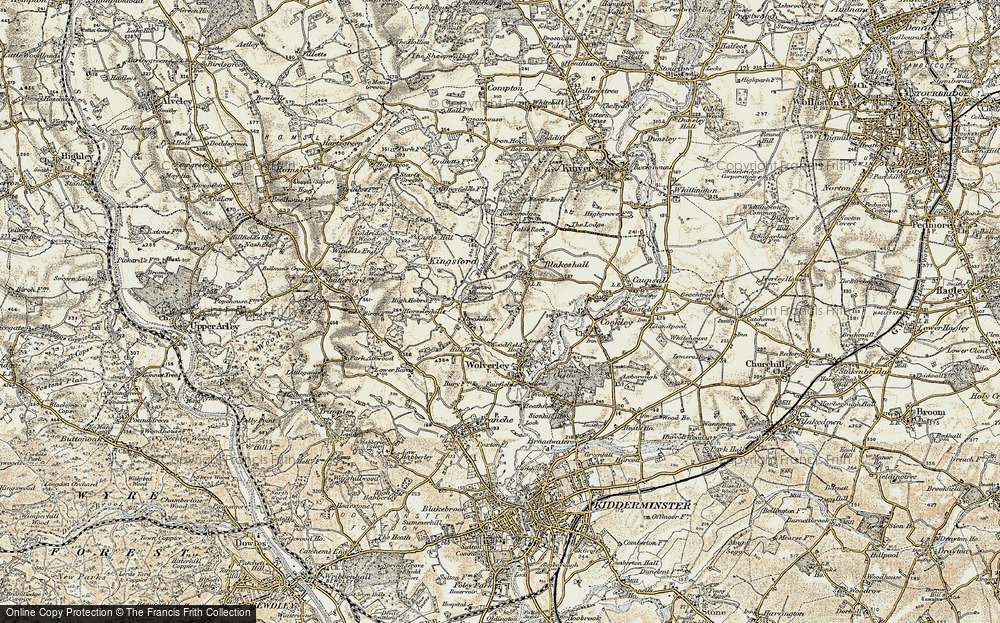 Old Map of Drakelow, 1901-1902 in 1901-1902