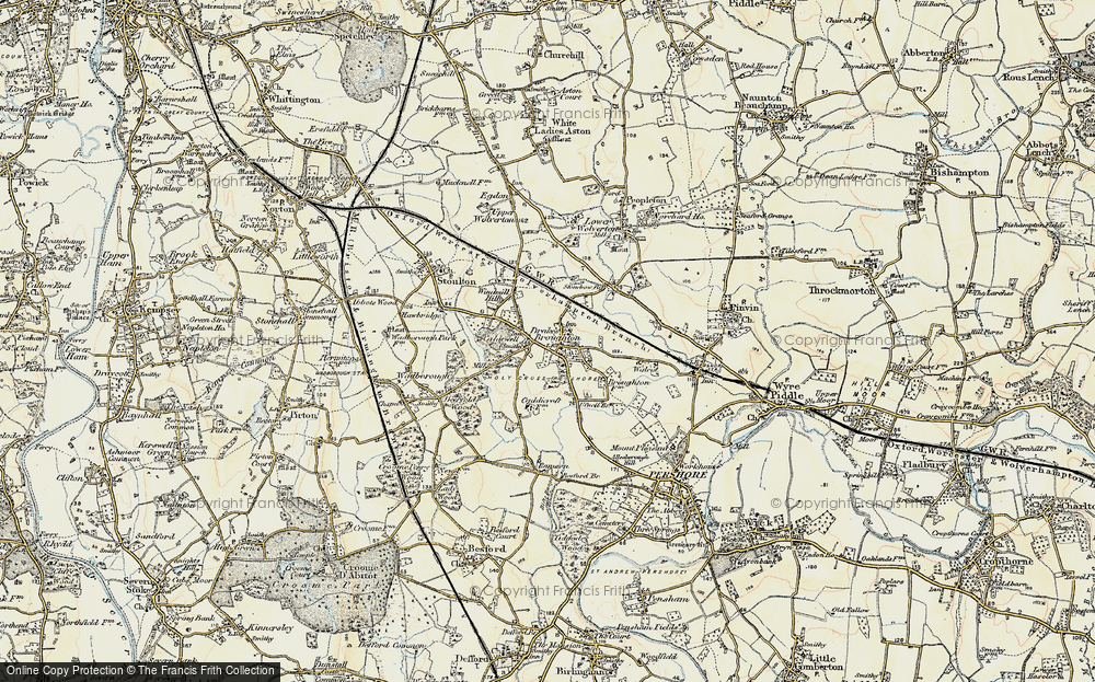 Old Map of Drakes Broughton, 1899-1901 in 1899-1901