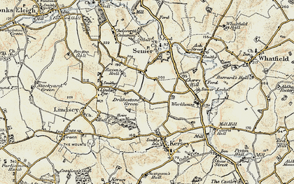 Old map of Drakestone Green in 1898-1901