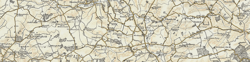 Old map of Drakestone Green in 1898-1901