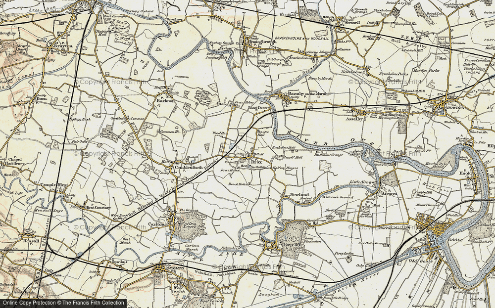 Old Map of Drax, 1903 in 1903
