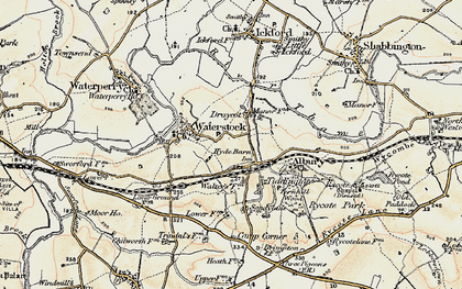 Old map of Draycot in 1897-1899